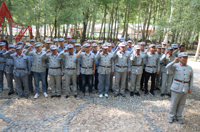 魯蒙水泥黨支部開展 “重走總書記路線 重溫總書記指示”主題黨日活動(dòng)2