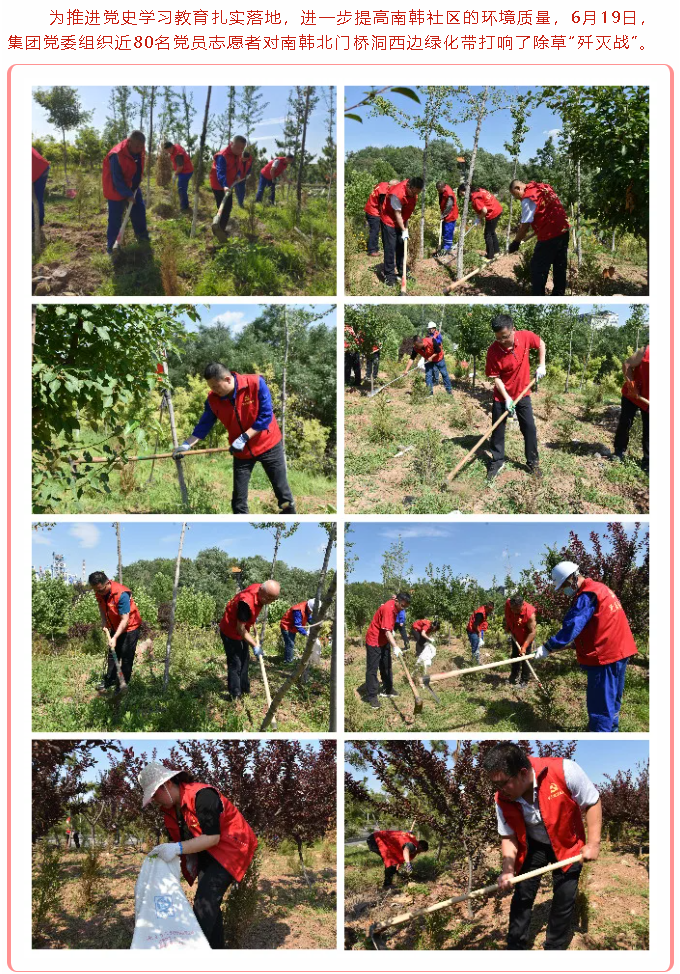 學黨史 辦實事 ——重山集團黨委組織黨員志愿服務活動74