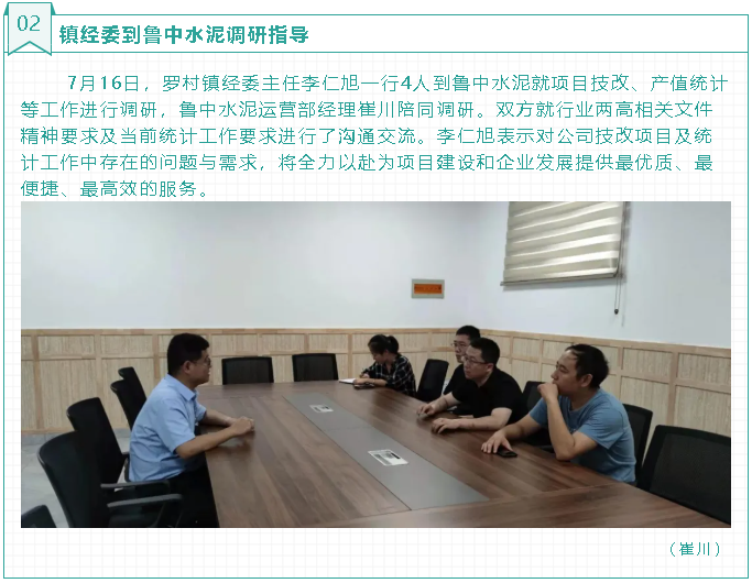 鎮(zhèn)經(jīng)委到魯中水泥調(diào)研指導(dǎo)4