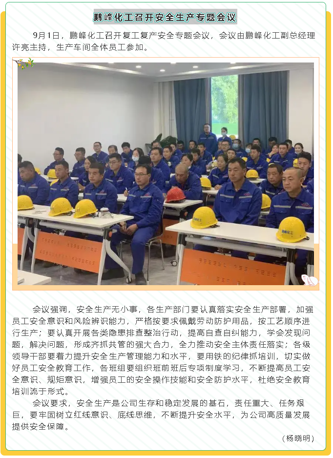鵬峰化工召開(kāi)安全生產(chǎn)專(zhuān)題會(huì)議72